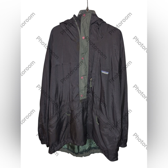 Patagonia Parka Nylon BLK 83892 Back Bowl Anorak Vintage - Picture 1 of 3